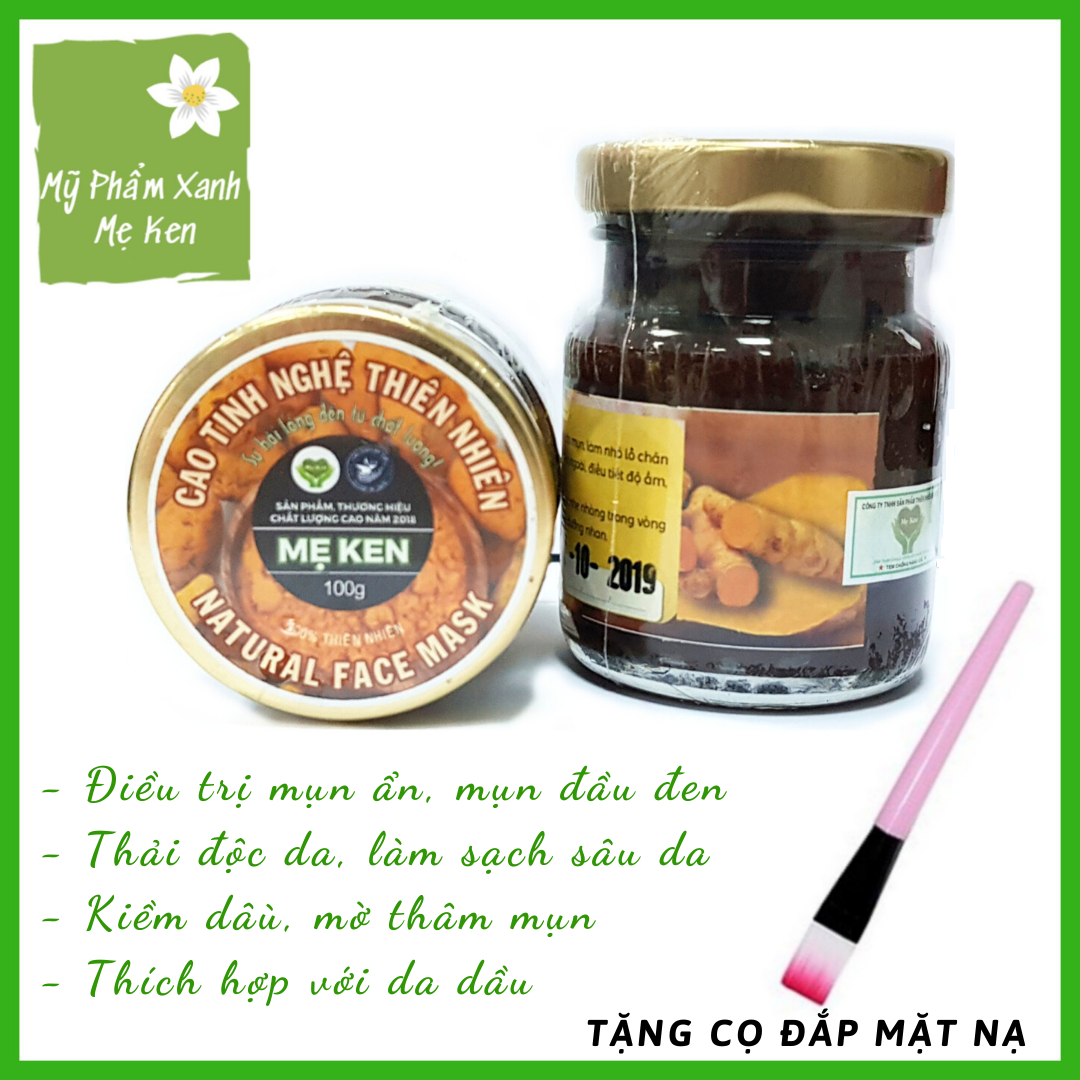 Cao tinh nghệ Mẹ Ken mặt nạ dưỡng da Thải độc da, dưỡng ẩm da, làm mờ vết thâm mụn, sáng da, kiềm dầu, se đầu mụn ẩn, trắng da (100ml)