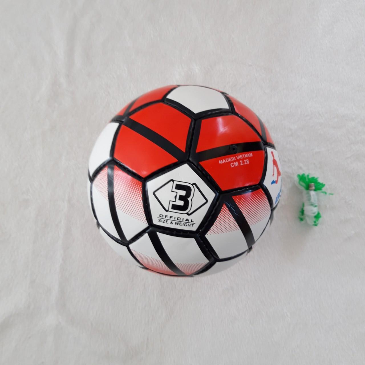 BÓNG ĐÁ SỐ 3 DA CAO CẤP  (tặng túi lưới +kim bơm+2 đôi tất)