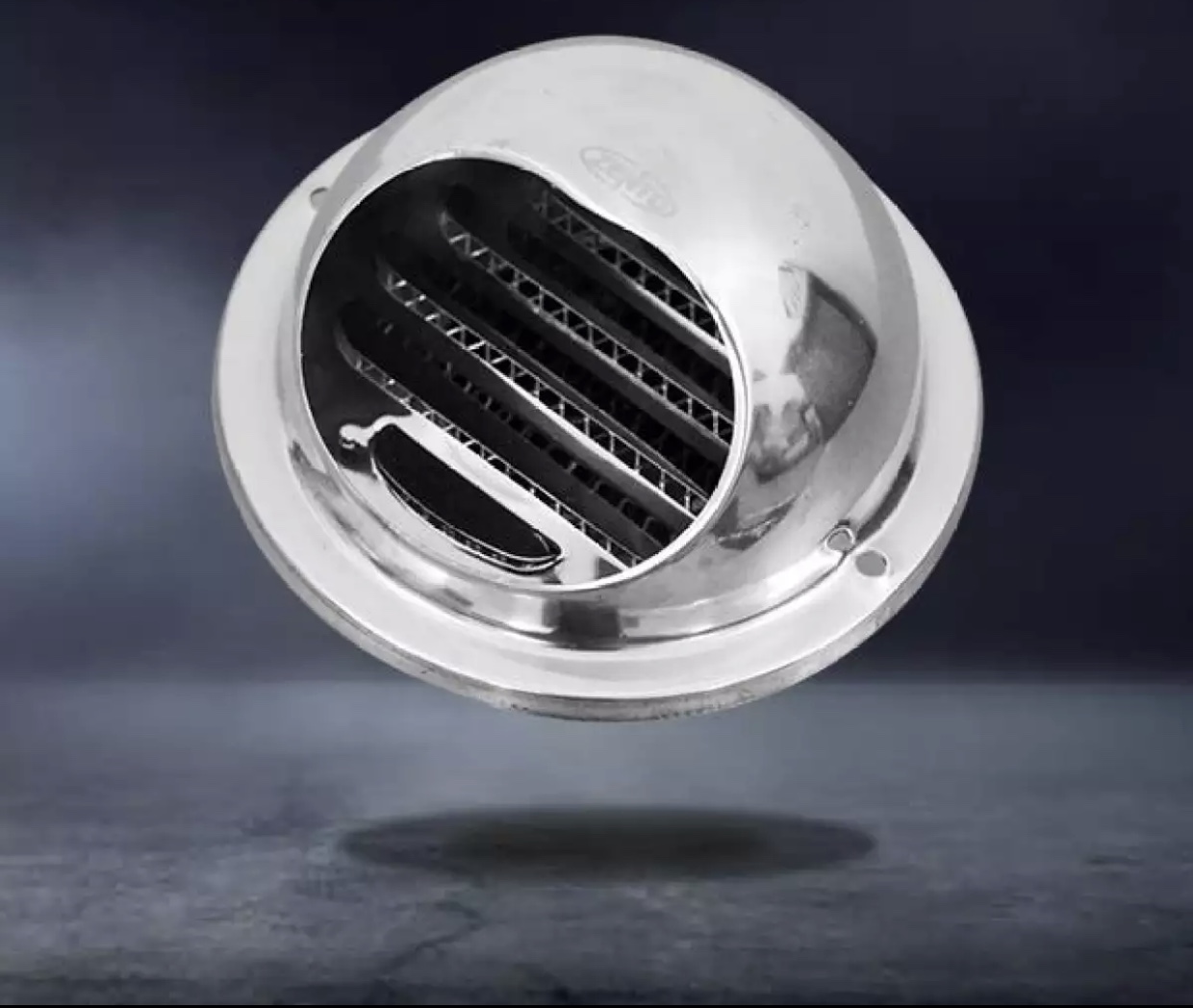 Chụp thông hơi Vent Cap inox kèm lưới tản nhiệt. chắn côn trùng D150