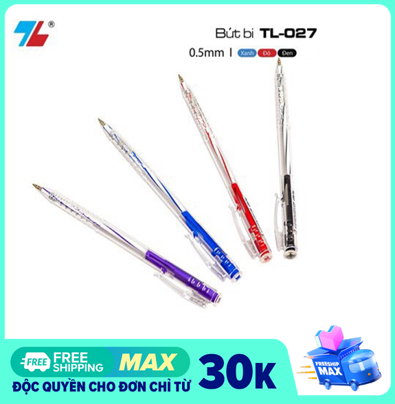 BÚT BI THIÊN LONG 027 (Hộp 20 chiếc) HÀNG CHUẨN (miễn ship)