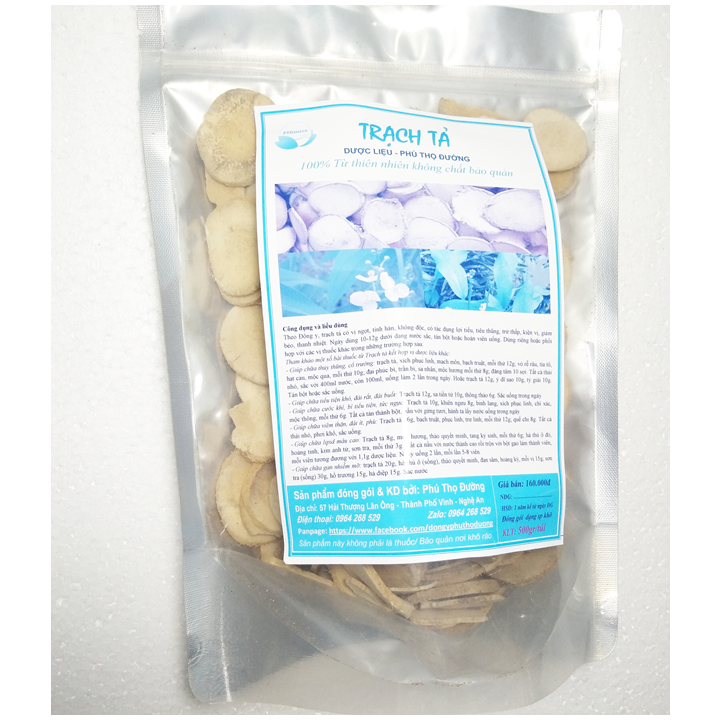 Trạch tả - Túi 500gr Giúp trị chứng tiểu tiện khó, đái rắt, đái buốt, viêm thận...