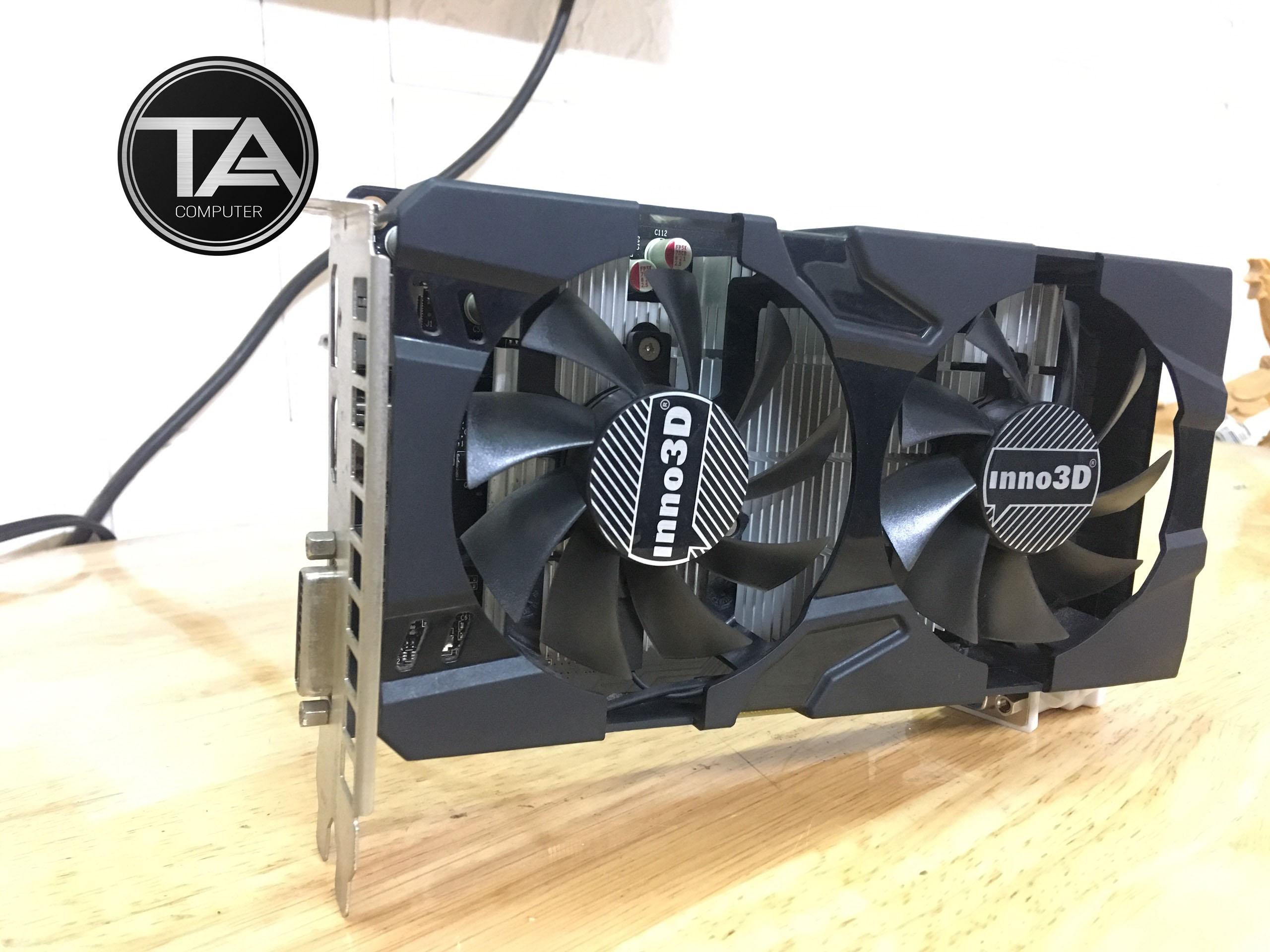 Card màn hình inno3d geforce gtx 1050 ti twin x2 4gb gddr5 bảo hành 3 tháng