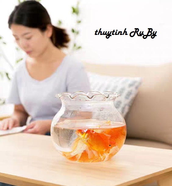 Bể Cá Thủy Tinh Để Bàn B1 D13Cm X 14Cm, Hồ Cá Mini, Chậu Cây Thủy Sinh, Chậu Trồng Cây Cảnh, Bể Thủy Tinh Mini