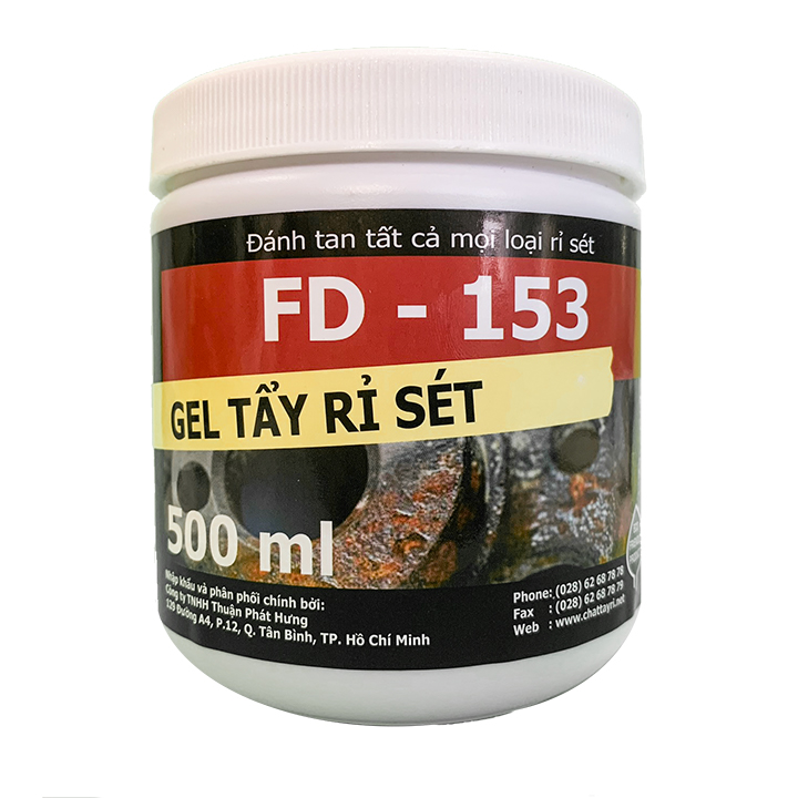 [HCM]Tẩy Rỉ Sét FD-153 Gel Sắt Thép Kim Loại Xây Dựng Vệ Sinh Nhà Cửa Tết Ô Tô Xe Máy Xe Tải CNC