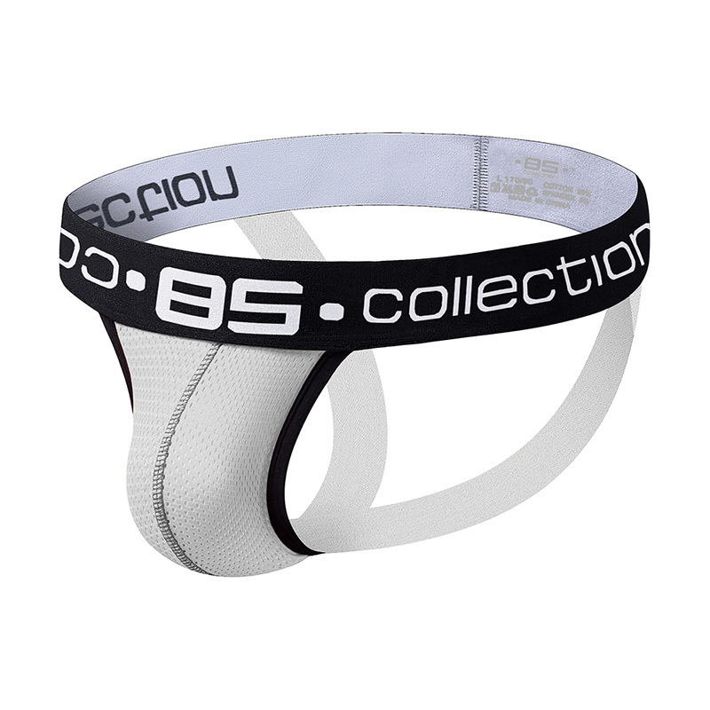 Quần Jockstrap nam BS85 thông hơi gợi cảm, quần sịp nam sexy - Trắng BS139