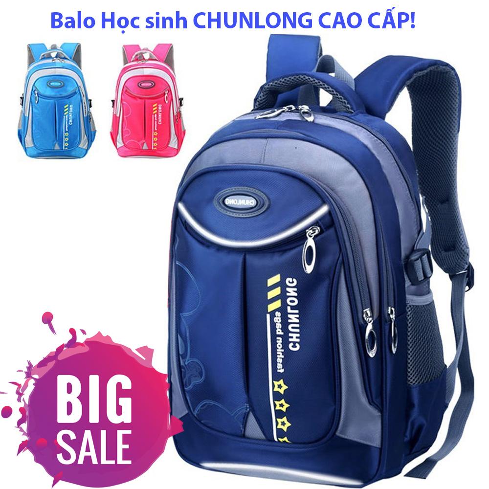 Cap sach hoc sinh nu, Ba lô hàn quốc giá rẻ, Balo CHUNLONG Cao cấp , Kiểu Dáng Đẹp, Chất Liệu Polyester Chống Nước Chống Thấm, Thiết Kế Nhiều Ngăn Gọn Gàng, BH 1 đổi 1 bởi TRADEMARD, ( SALE 50%), 1282