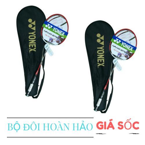 Combo Bộ 2 Vợt cầu lông cước sẵn cao cấp siêu hot (tặng ngay 2 bao đựng vợt)