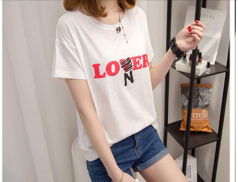 Áo thun nữ love form rộng thời trang nhiều màu