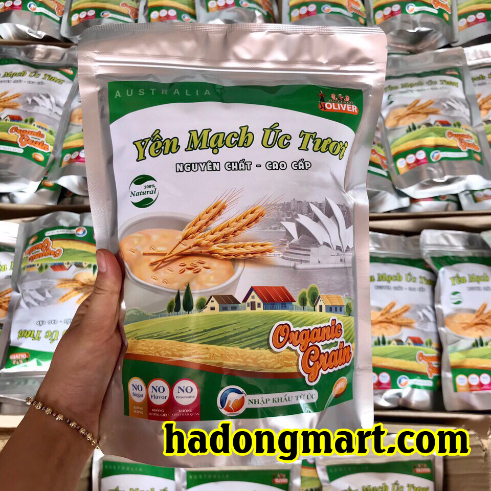 Yến mạch tươi úc hỗ trợ giảm cân hiệu quả gói 1kg hà đông mart