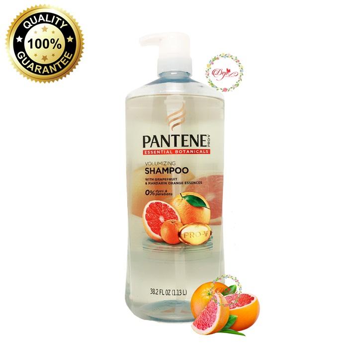 Dầu gội pantene pro-v essential botanicals volumizing shampoo with grapefruit & mandarin orange essences usa 1.13l