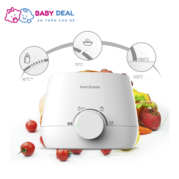 [HCM]Máy hâm sữa tiệt trùng đa chức năng Real Bubee