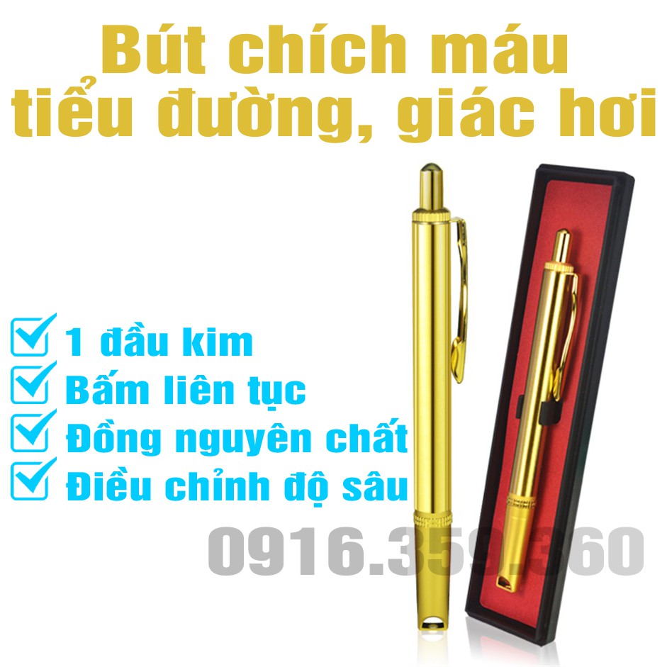 Bút chích máu đồng giác hơi tiểu đường một đầu kim