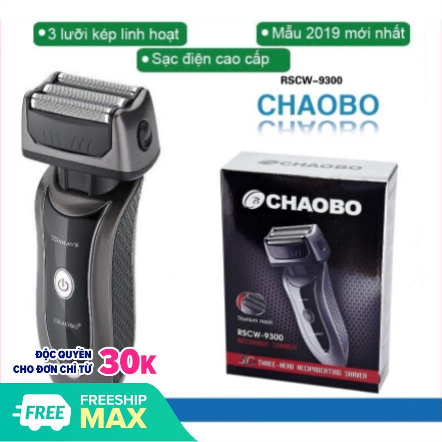 [HCM]Máy cạo râu máy cạo râu giá rẻ - Nên mua máy cạo râu nào tốt . mua ngay máy cạo râu CHAOBO thiết kế 3 lưỡi titanium nguyên chất giúp cạo sạch sâu không gây đau dáthàng tốt loại 1