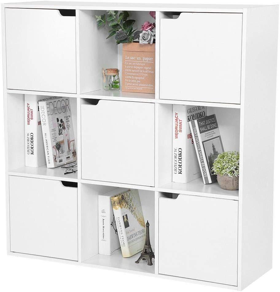 KỆ SÁCH VUÔNG LC001- Basic 3x3 Cubic Wood Bookcase Storage Shelves Home Office Room
