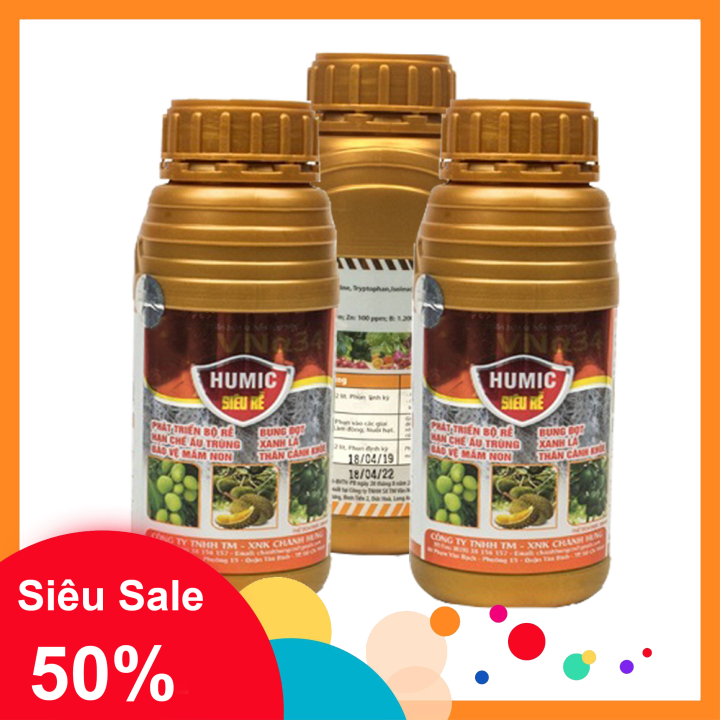 [HCM]Phân bón HUMIC KÍCH RỄ SIÊU RỄ CHÁNH HƯNG - Chai 500 ml đậm đặc -  Kích rễ cực mạnh giải độc bật mầm siêu tốc tốt nhanh xanh lá cứng cây. Dùng cho tất cả các loại cây rau cây ăn trái hoa lan hoa hồng cây kiểng.