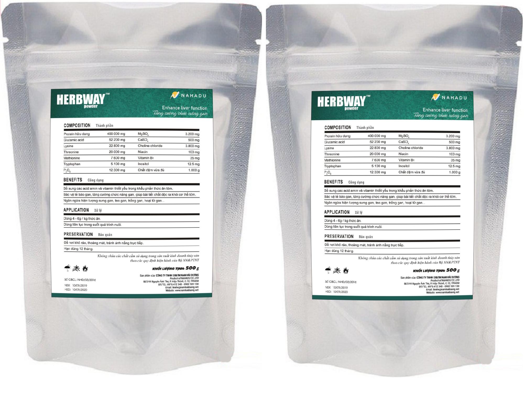 BỔ GAN CHO TÔM  - THÙNG 4 TÚI 500GR