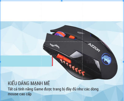 [HCM]Chuột không dây AZZOR  có sạc đi kèm