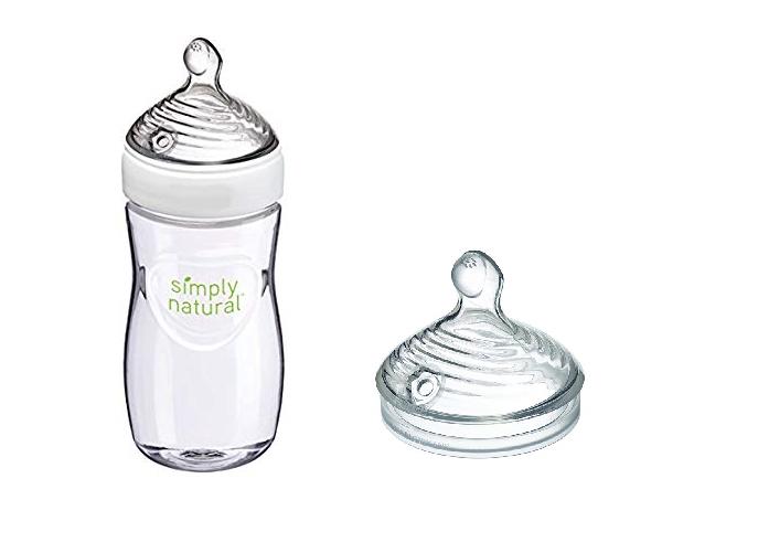 Combo 1 bình sữa Nuk Simply Natural 270ml và 1 núm ti Fast từ 6 tháng tuổi