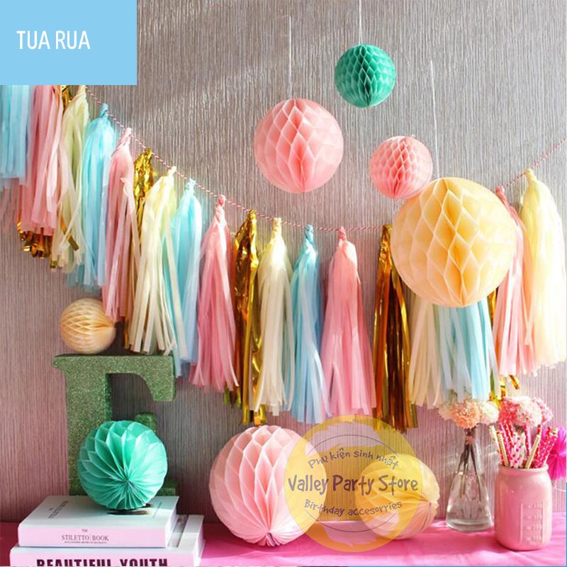 Tua rua trang trí bóng jumbo, trang trí tiệc