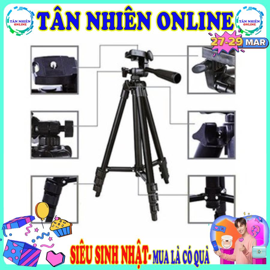 Gía đỡ điên thoại - Chân giá đỡ Tripod 3120A thân đen