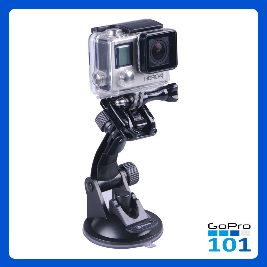 Đế Hít Kính Camera Hành Trình Gopro, Sjcam, Xiaomi Yi, Yi Action, Osmo - Chân Đế Gắn Kính Ô Tô Hút Chân Không