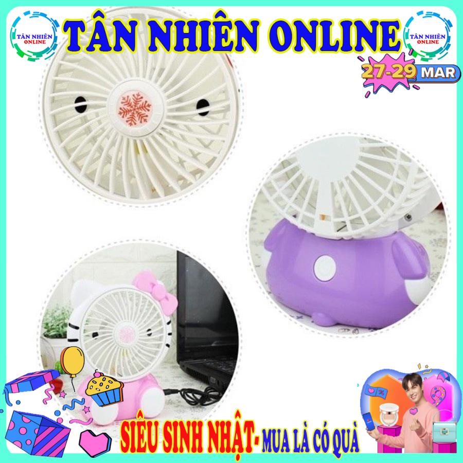 Quạt mini 3 cánh Kitty siêu cool giá rẻ đáng yêu siêu quạt mát