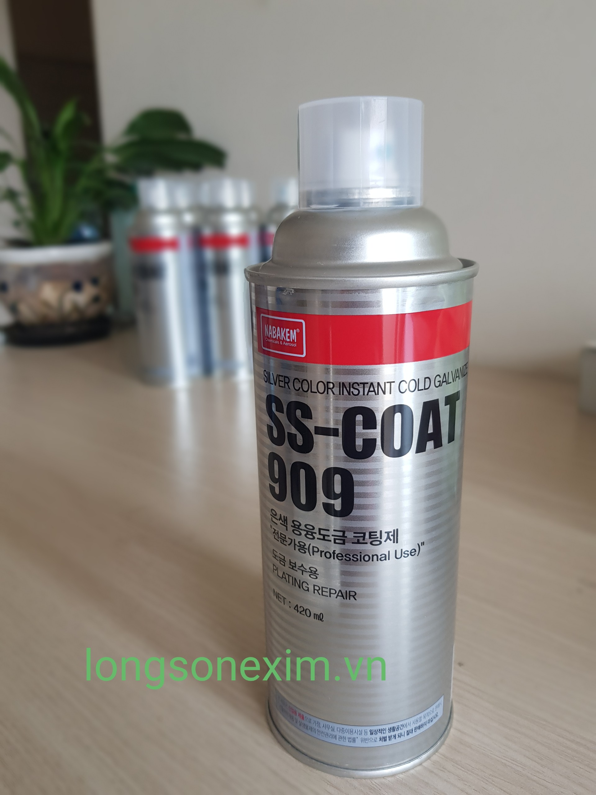 SƠN XỊT TRÁNG PHỦ CHỐNG GỈ MÀU BẠC NABAKEM SS-COAT 909
