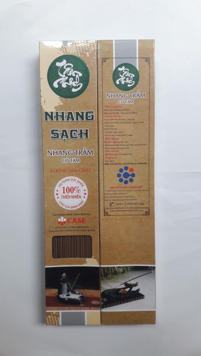 Nhang trầm hương thiên nhiên 40cm hộp 220 cây