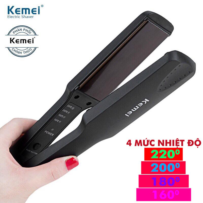 Máy duỗi tóc cao cấp kemei 329