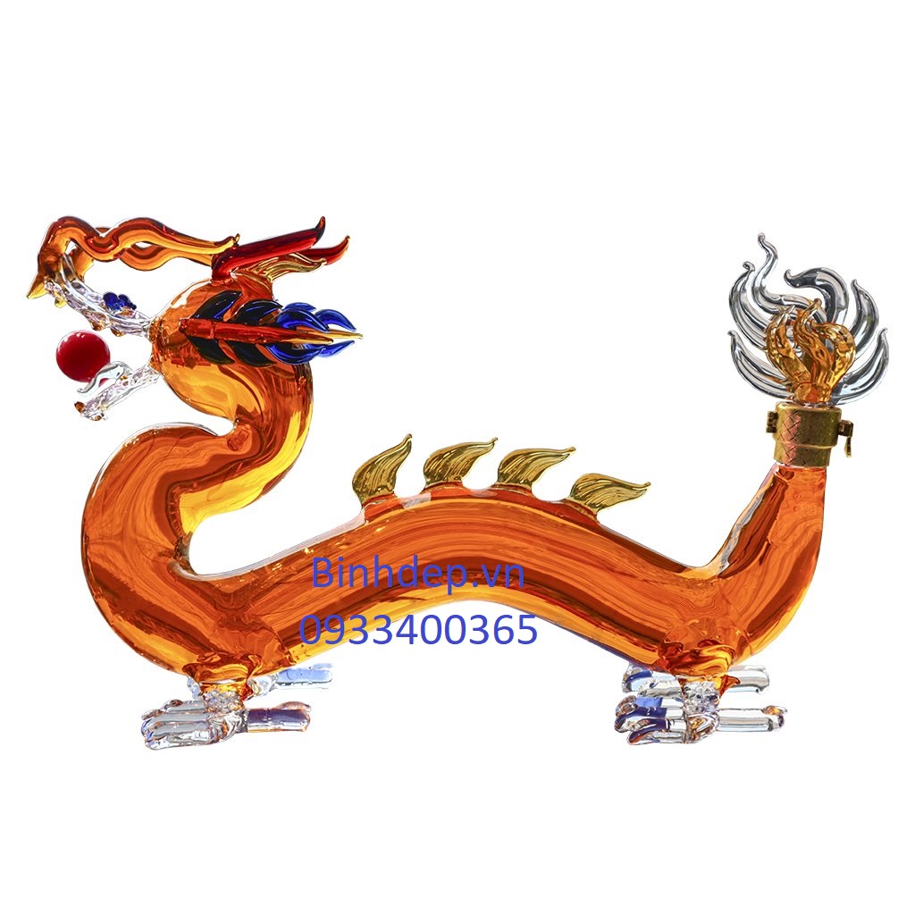 Bình thuỷ tinh con rồng 1000ml