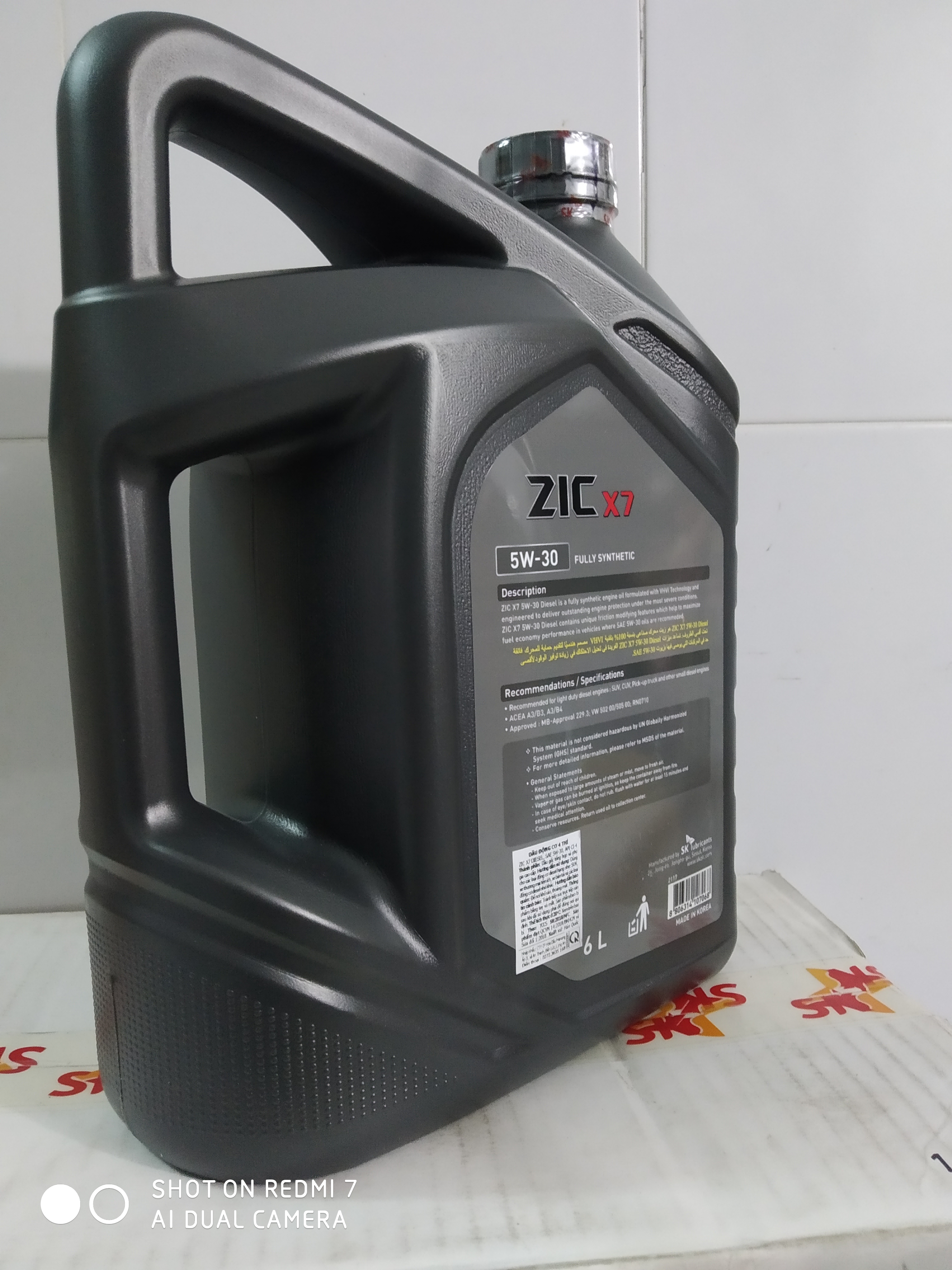 Dầu Nhớt ZIC X7 DIESEL 5W-30 CI-4