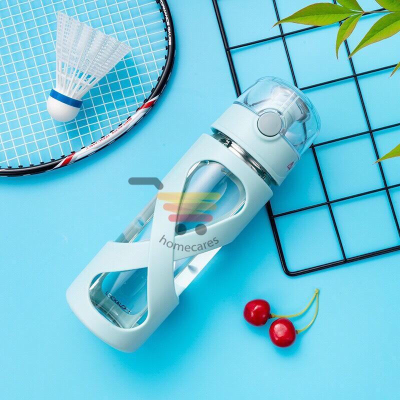 Bình nước thủy tinh chịu nhiệt One touch Lock & Lock màu xanh - LLG648