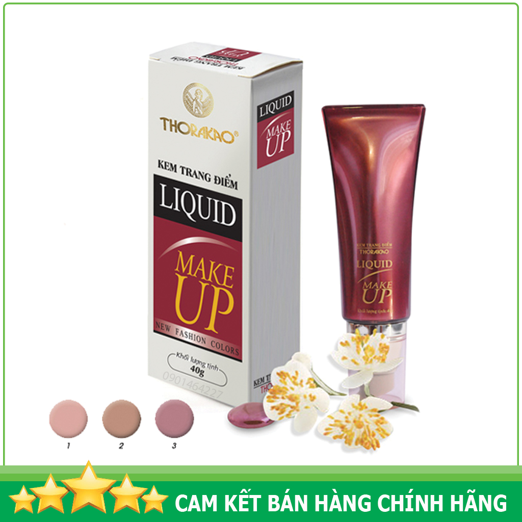 Kem lót trang điểm che khuyết điểm dưỡng da Liquid 40g Thorakao