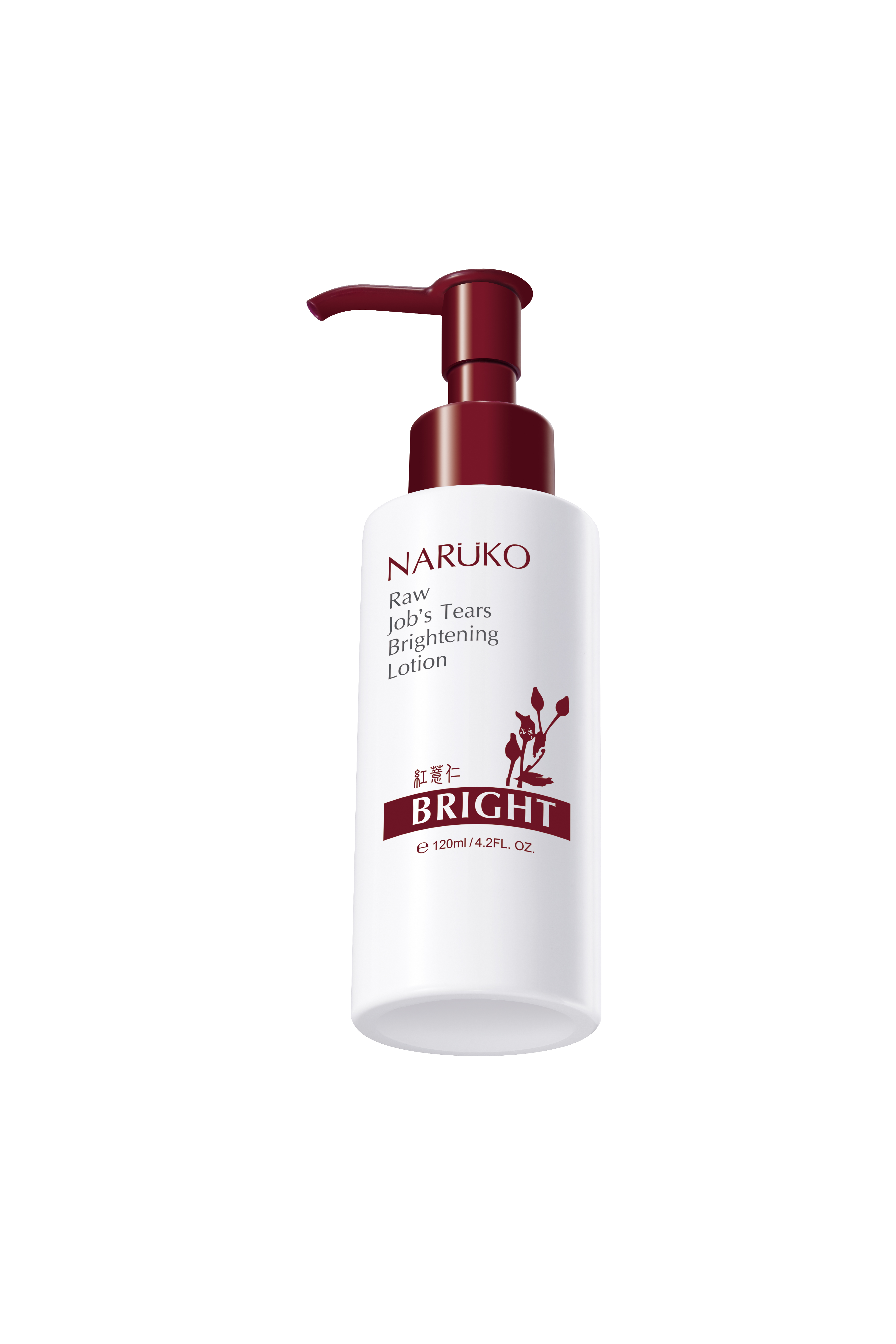 Naruko – Ý dĩ nhân đỏ – Sữa dưỡng ẩm trắng sáng da 120 ml (mẫu mới) – Raw Job’s Tears Brightening Lotion 120 ml