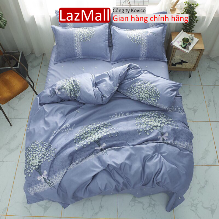 chăn ga gối lavender mẫu mới 2020