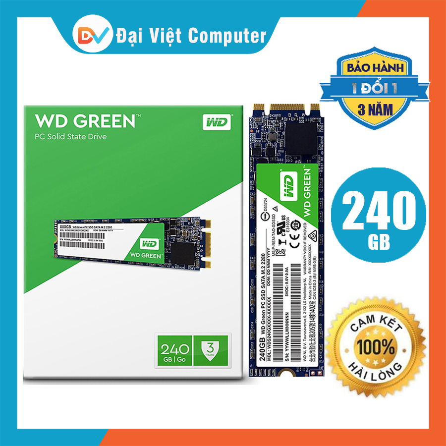 Ổ cứng SSD Western Green 240GB M.2 SATA 2280 - WDGRM2 240