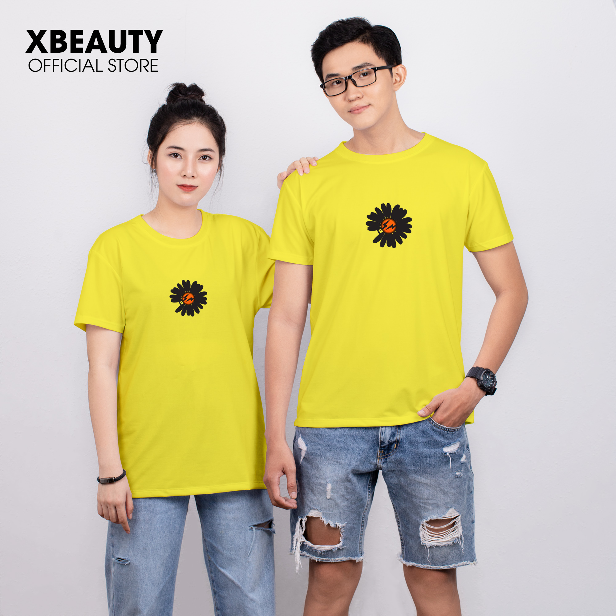 Áo thun nữ đẹp XBeauty J26 áo phông nữ vải Cotton 100% cao cấp. Có 5 màu (Đen/Đỏ/Hồng/Trắng/Vàng). Áo thun thời trang Nữ cá tính sang trọng