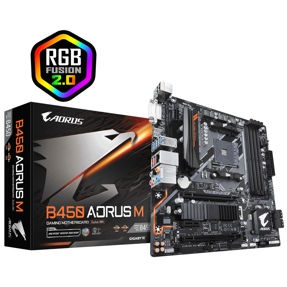 Mainboard gigabyte b450 aorus - m