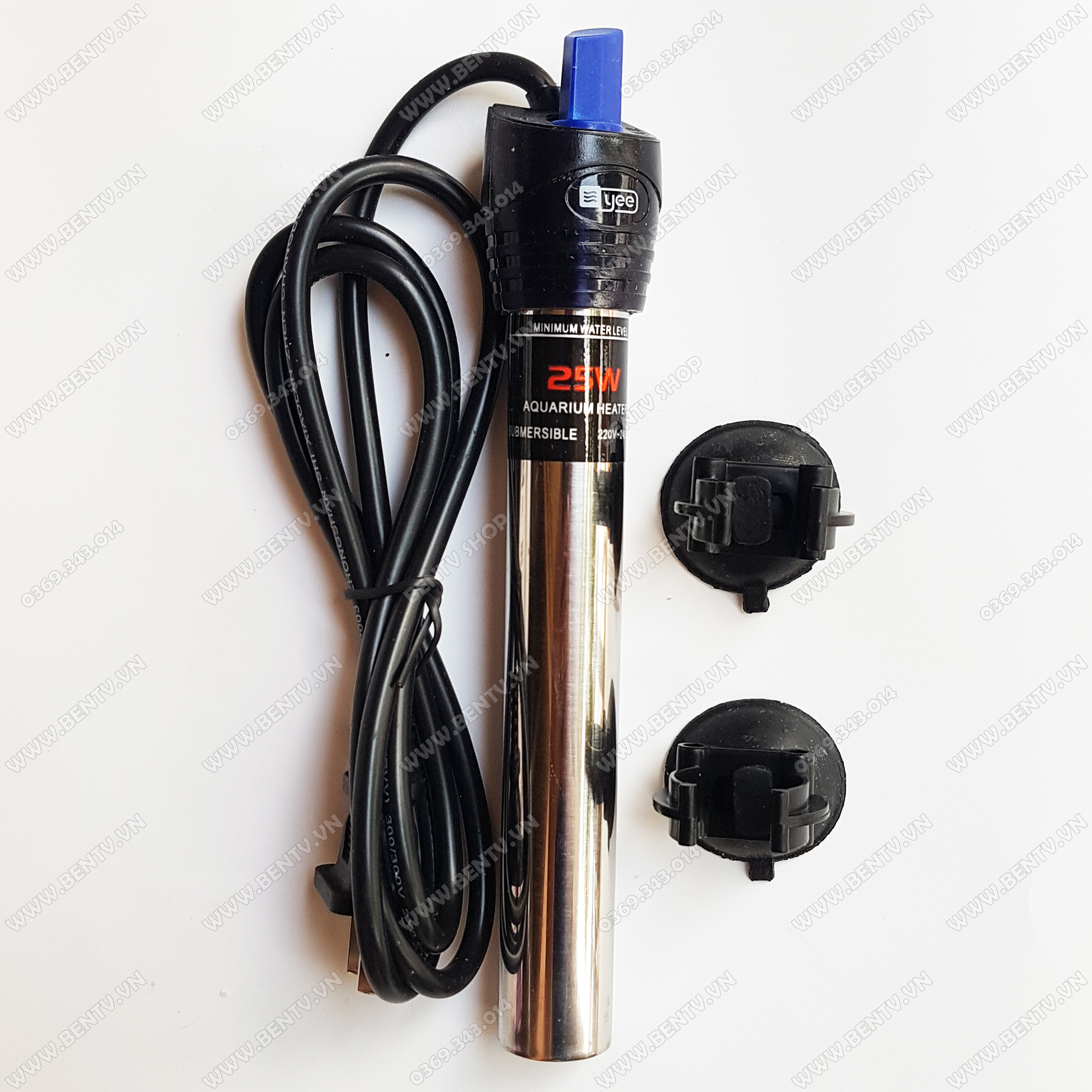 Máy Sưởi Inox Cho Bể Cá YEE 25w (Bể Dưới 25L Nước)