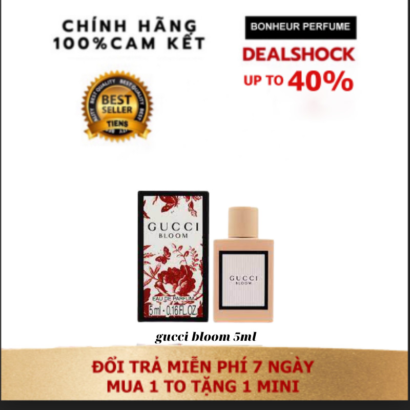 Nước Hoa Mini chấm Nữ gucci bloom 5ml mini lưu hương 10h - Nước hoa chính hãng