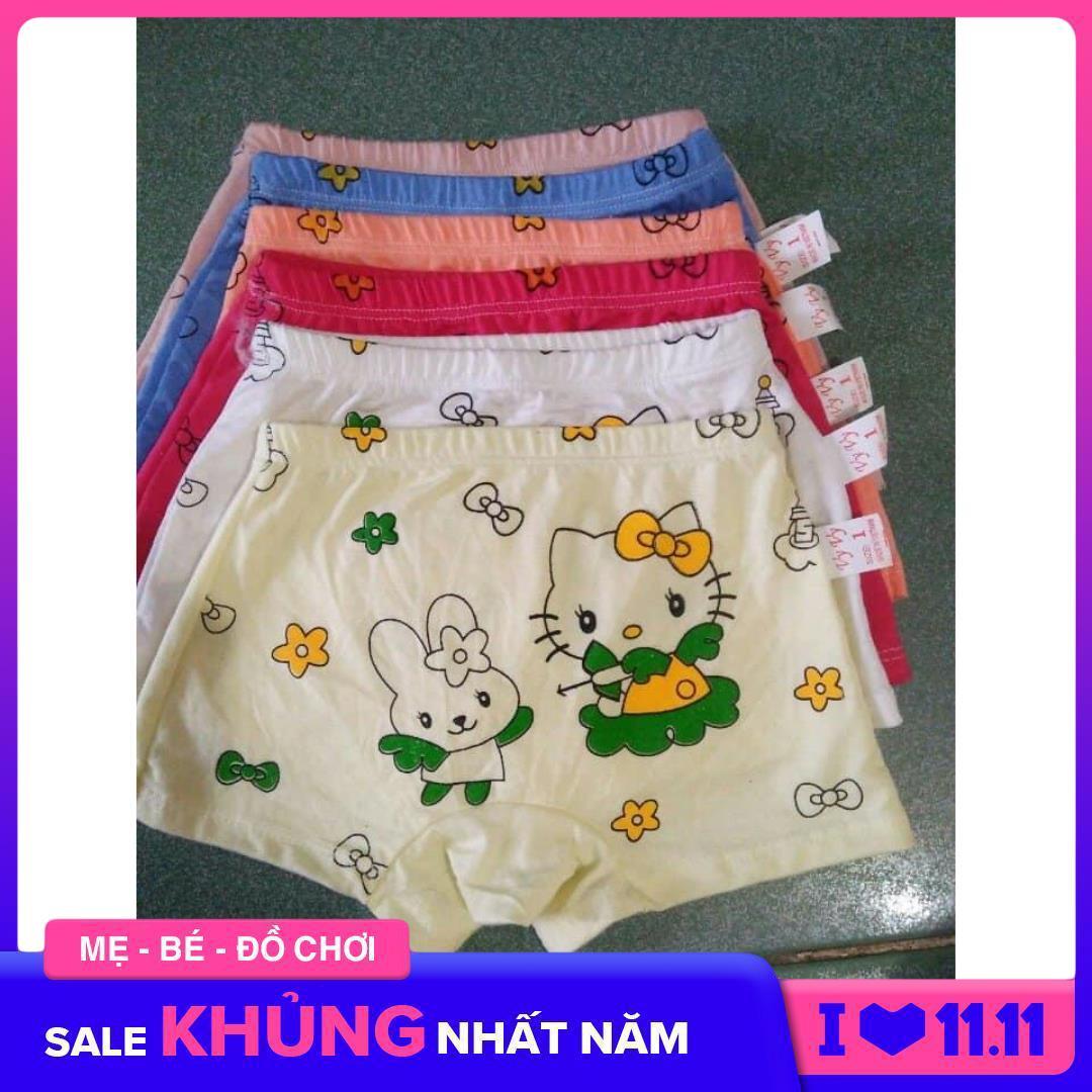 [HCM]Quần chip đùi bé gái - set 5 cái - cotton lụa loại 1 mềm - mịn size từ 06 - 45 kg - quần chip mặc đầm [Md08]