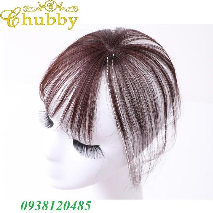 [HCM]Tóc mái thưa 3D bằng tóc thật có da đầu