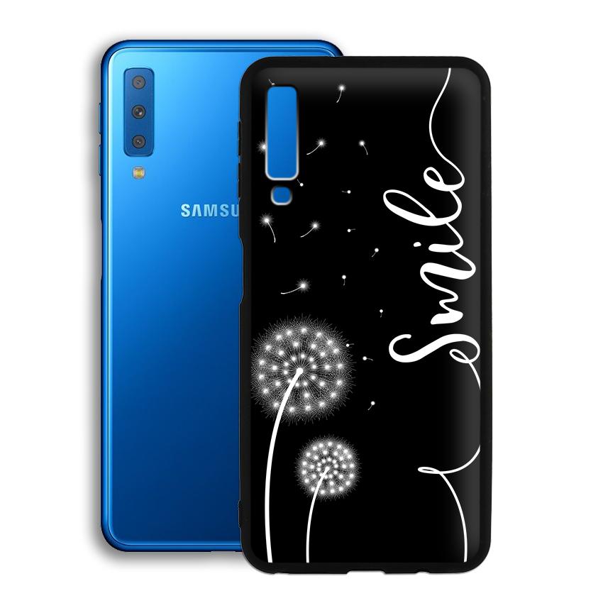 Ốp lưng Samsung Galaxy A7 2018 in hoa bồ công anh - 02017 7888 BOCONGANH05 - Viền TPU Dẻo