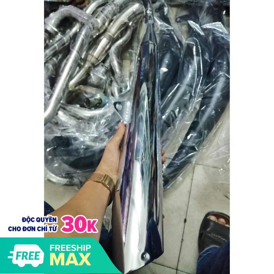 Pô xe máy: Pô Wave dành cho xe Wave RS móc (pass bắt pô để chân sau), sản phẩm móc căng chất lượng