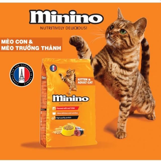 Thức ăn cho mèo minino gói 480gr