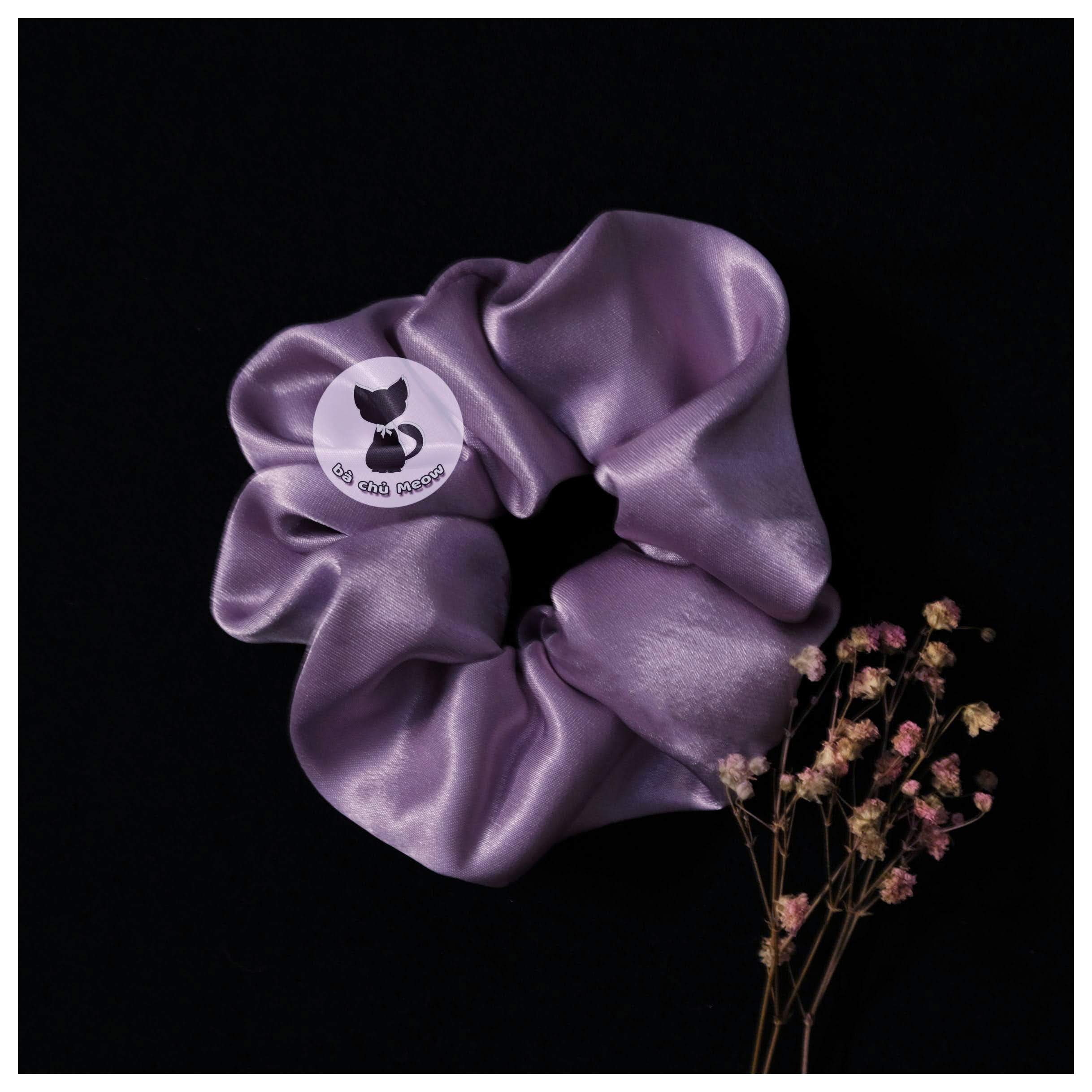 Dây cột tóc - Đồ cột tóc phong cách Vintage - Scrunchies tông hồng sang chảnh