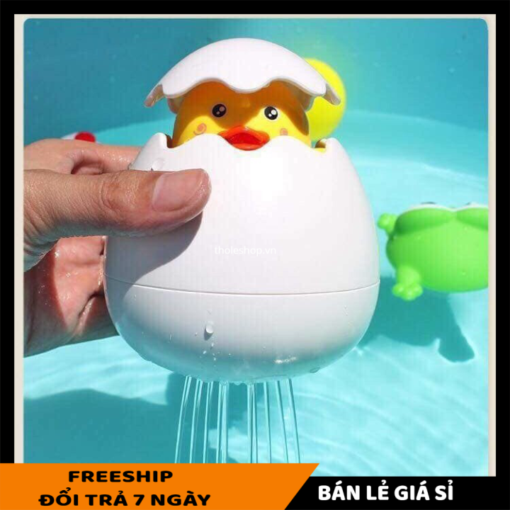 Trứng vịt tự nở khi tắm - Đồ chơi cho bé siêu đáng yêu tạo cảm giác vui chơi dễ chịu cho bé khi tắm - Đồ chơi nhà tắm cho bé [LẺ GIÁ SỈ]