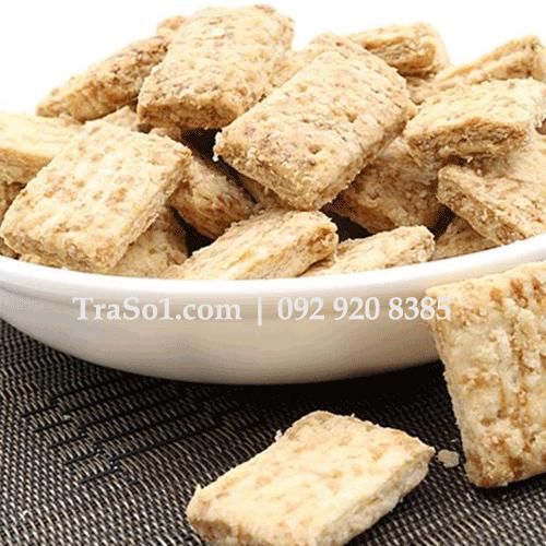 Bánh quy giòn truyền thống ô vuông lòng đỏ trứng muối đài loan 500g