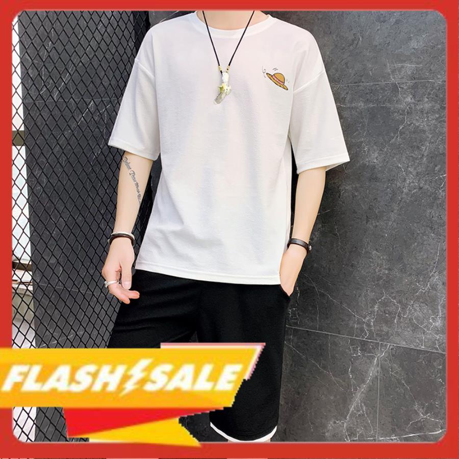 [ Mẫu Mới 2023 ] Bộ Quần Áo Thun Nam Thể Thao Ngắn Mùa Hè Họa Tiết Anime Nhật Bản Cá Tính Thời Trang Zenko MEN QA 082