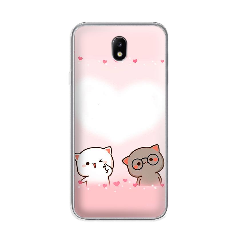 [HCM]Ốp lưng Samsung Galaxy J7 pro/ J730 - 01054 7874 LOVELY07 - Silicone Dẻo in mèo cute